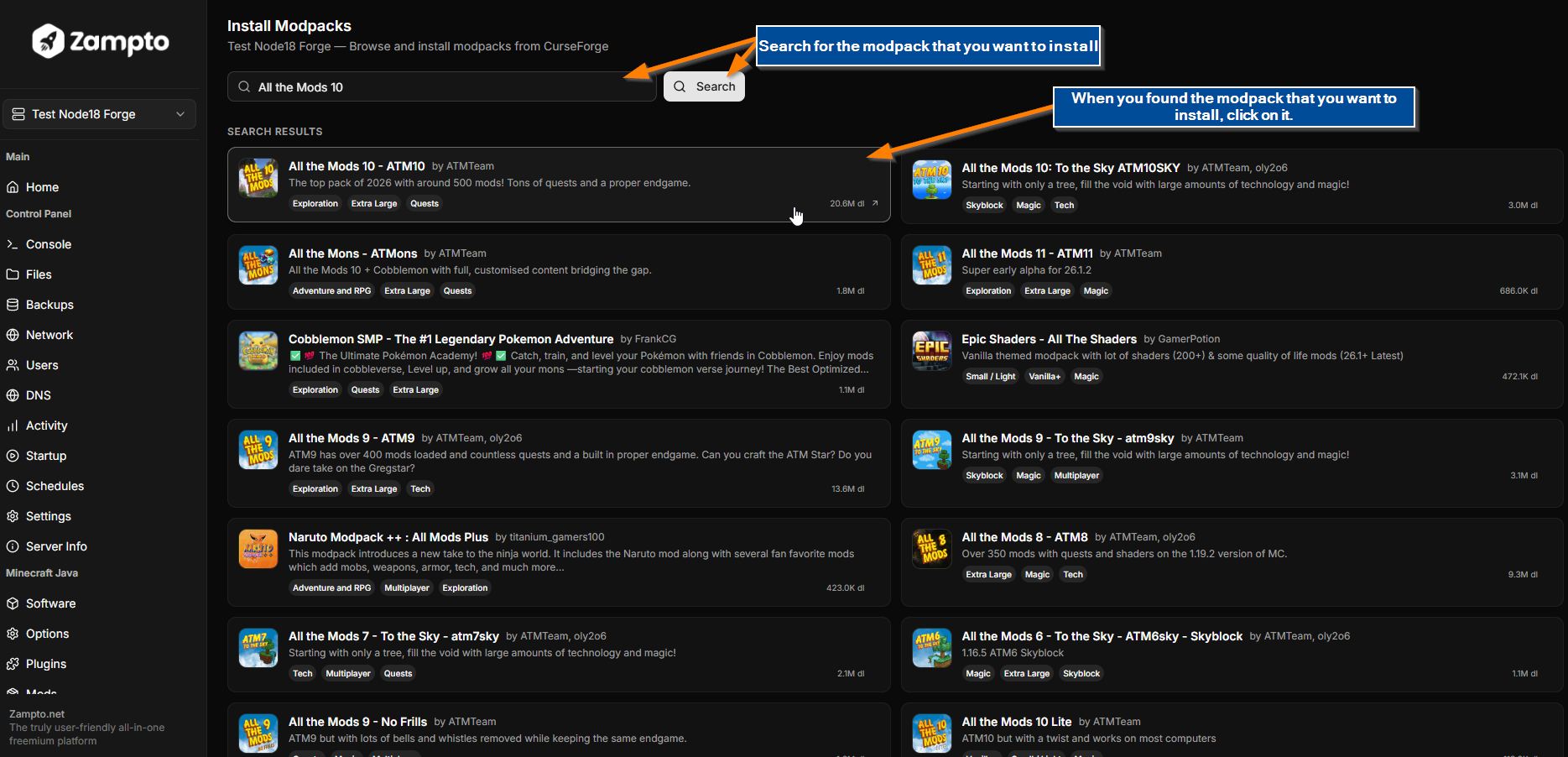 modpack-search-and-select